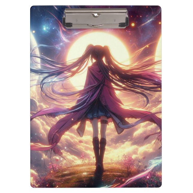 Galactic Twilight: Whispers of the Cosmos Clipboard (Front)