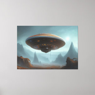 Galactic UFO Canvas Print
