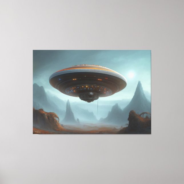 Galactic UFO Canvas Print (Front)