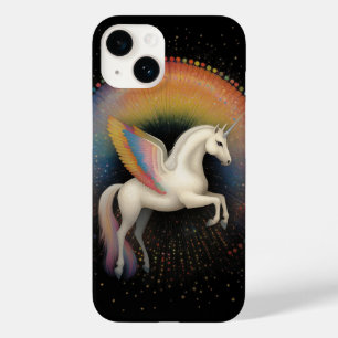Galactic Unicorn Rainbow Coloured Stars Deep Space Case-Mate iPhone 14 Case