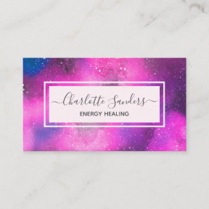 Galactic universe energy healing business card