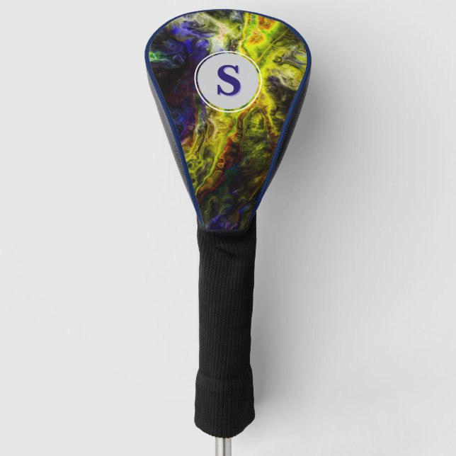 Galactic Vapours Monogram Golf Head Cover (Front)