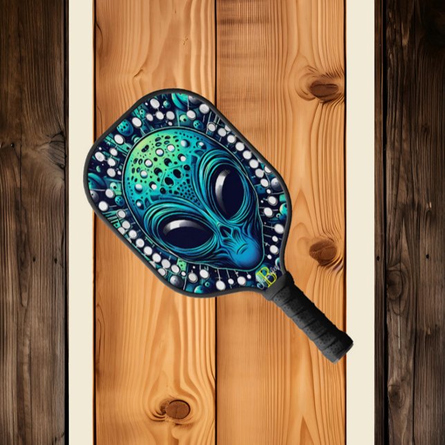 Galactic Visitors Pickleball Paddle Under Starry N (Creator Uploaded)