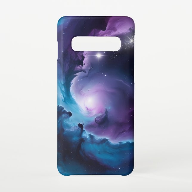 Galactic Vortex – Vibrant Cosmic Nebula Art Phone  Samsung Galaxy Case (Back)
