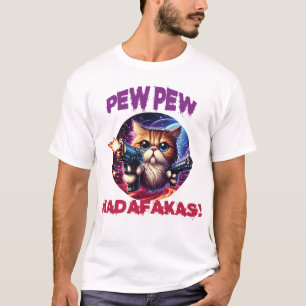 Galactic Warrior Cat T-Shirt: Unleash Your Inner F T-Shirt