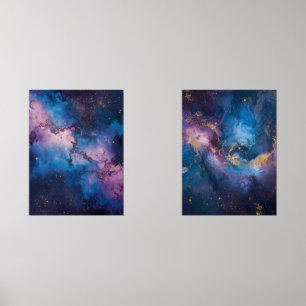 Galactic Whispers – Abstract Space Canvas