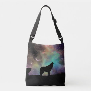 Galactic Wolf Crossbody Bag