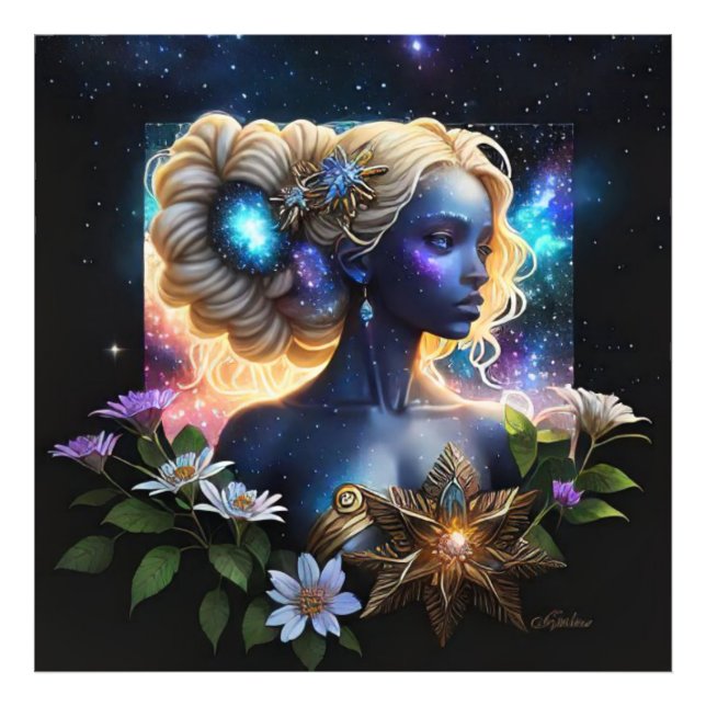 *~* Galactic Women Fantasy Cosmic AP58 Galaxy Photo Print (Front)