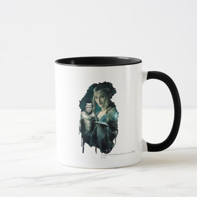 Galadriel, ELROND™, & Gandalf Graphic Mug (Right)