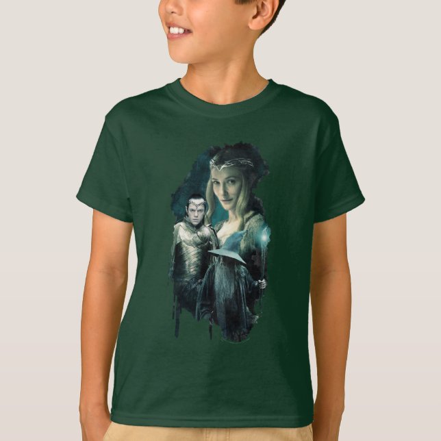 Galadriel, ELROND™, & Gandalf Graphic T-Shirt (Front)