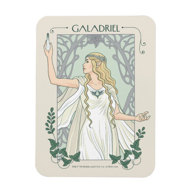Galadriel Light of Valinor Graphic Magnet (Vertical)