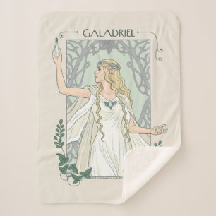 Galadriel Light of Valinor Graphic Sherpa Blanket