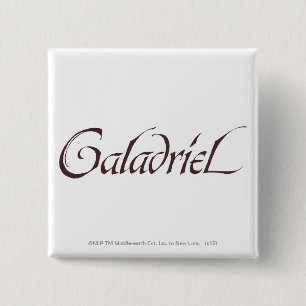 Galadriel Name Solid 15 Cm Square Badge