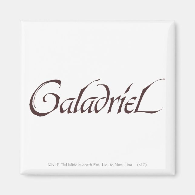 Galadriel Name Solid Magnet (Front)