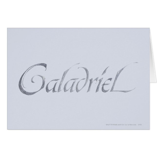 Galadriel Name Textured (Front Horizontal)
