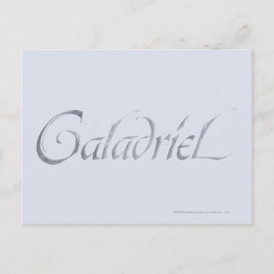 Galadriel Name Textured Postcard