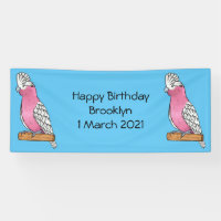 Galah bird cartoon illustration