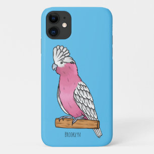 Galah bird cartoon illustration Case-Mate iPhone case