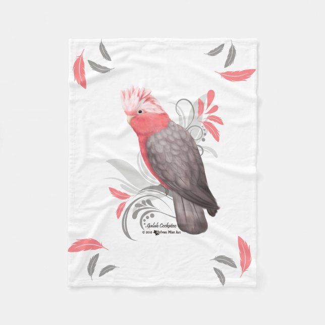 Galah Cockatoo Blanket (Front)