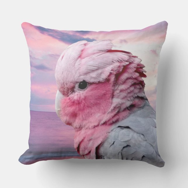Galah Cockatoo Outdoor Cushion (Front)