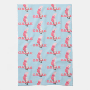 Galah Pink Cockatoo Tea Towel