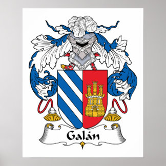 Galan Family Crest Poster