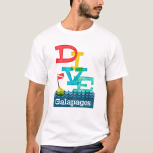 Galapagos Dive - Colourful Scuba T-Shirt