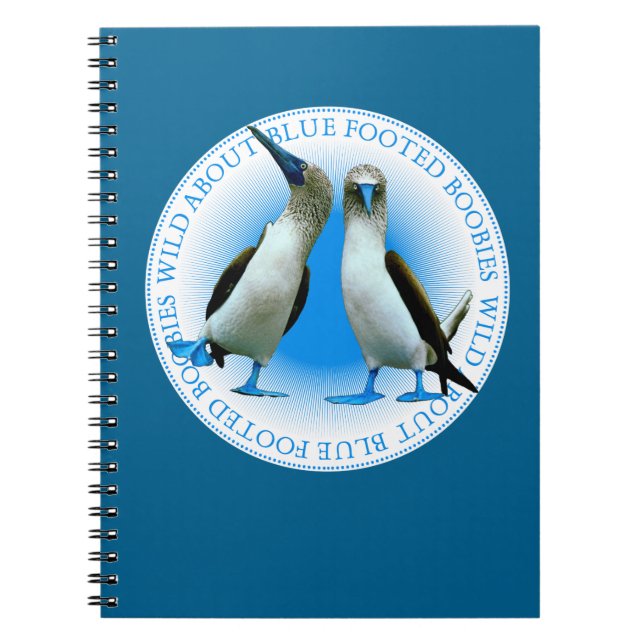 Galapagos Islands Blue Footed Boobies Notebook (Front)