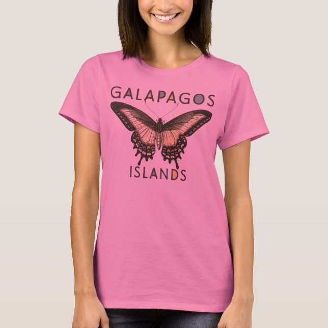 Galapagos Islands Butterfly T-Shirt (Front)
