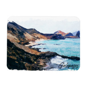Galapagos Islands Ecuador Vintage Travel Magnet