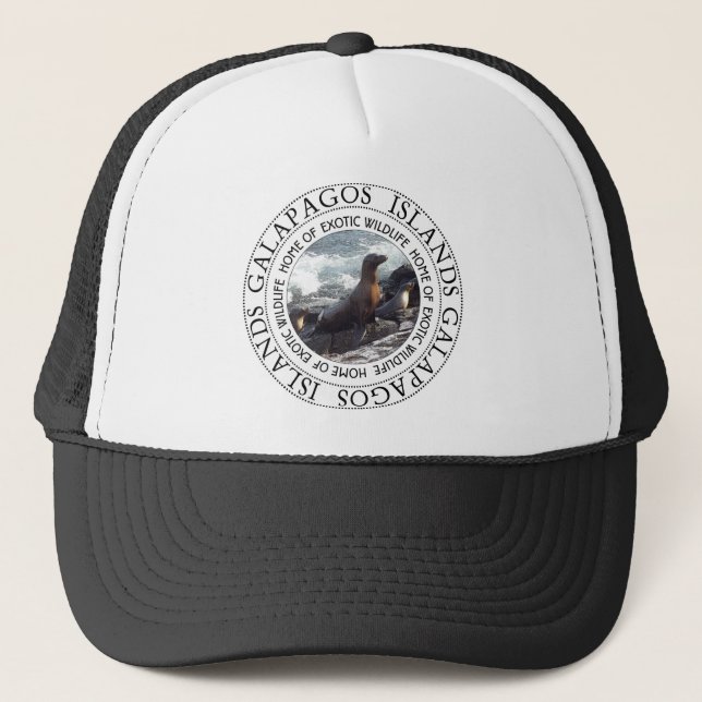 Galapagos Islands Seal Trucker Hat (Front)