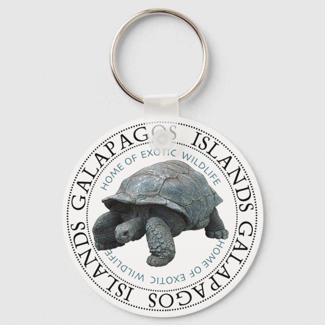 Galapagos Islands Tortoise Key Chain (Front)