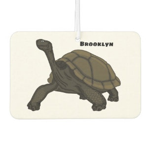 Galapagos land tortoise illustration  car air freshener