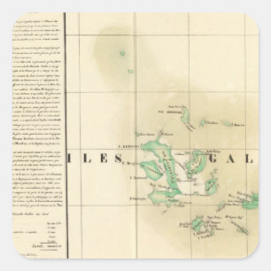 Galapagos Oceania no 17 Square Sticker