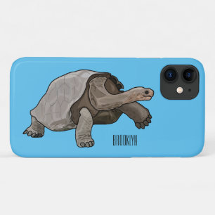 Galapagos tortoise cartoon illustration Case-Mate iPhone case