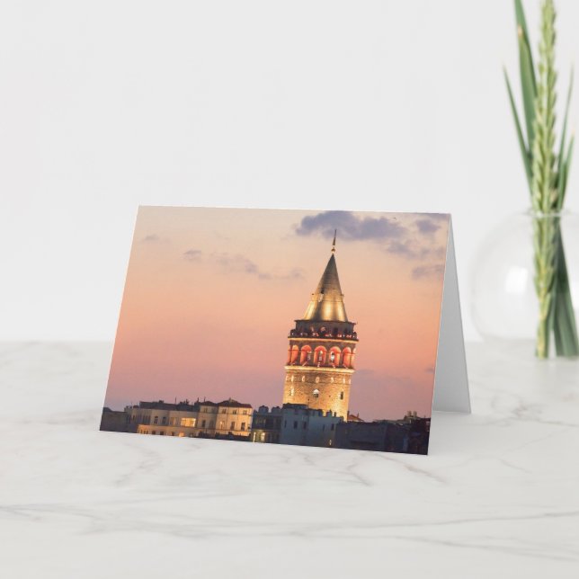 Galata Tower, Istanbul Card (Front)