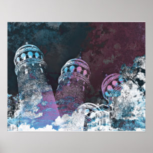 Galata tower poster