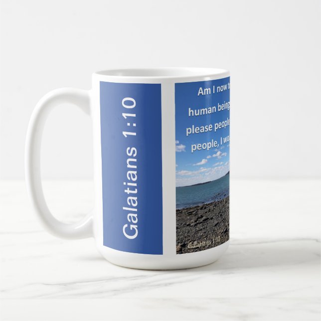 Galatians 1:10 coffee mug (Left)