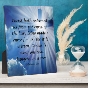 Galatians 3:13 Plaque
