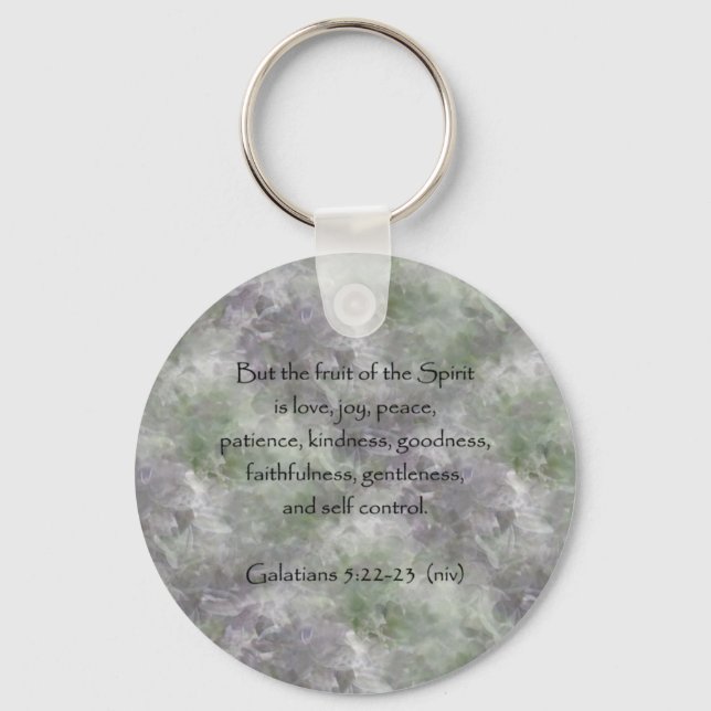 Galatians 5:22-23 ~ Fruit of the Spirit Key Ring (Front)