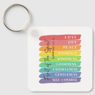 Galatians 5:22-23 Fruit of the Spirit Key Ring