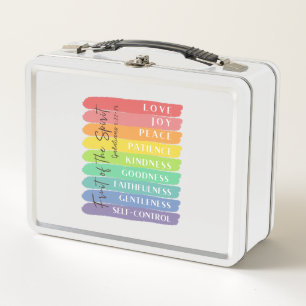 Galatians 5:22-23 Fruit of the Spirit Metal Lunch Box
