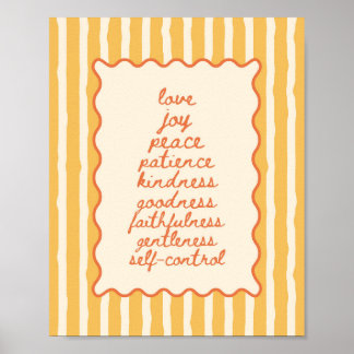 Galatians 5:22-23 Fruit of the Spirit Poster