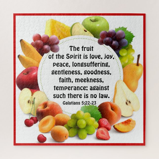 Galatians 5:22-23  jigsaw puzzle (Vertical)