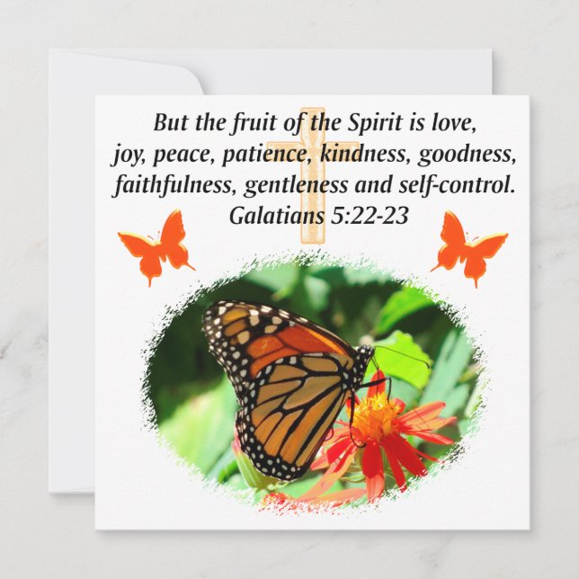 GALATIANS 5 BUTTERFLY PHOTO DESIGN (Front)