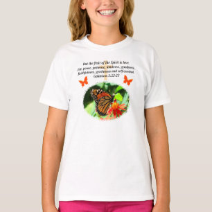 GALATIANS 5 BUTTERFLY PHOTO DESIGN T-Shirt