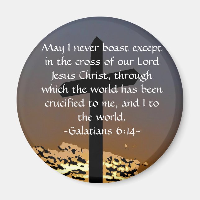 Galatians 6:14 magnet (Front)