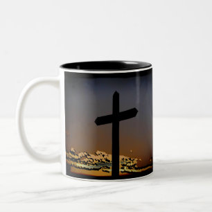 Galatians 6:14 Two-Tone coffee mug