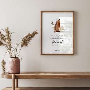 "Galatians 6:9 - Harvest of Patience Wall Art