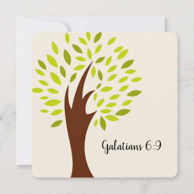 Galatians 6:9 Scripture Card (Front)